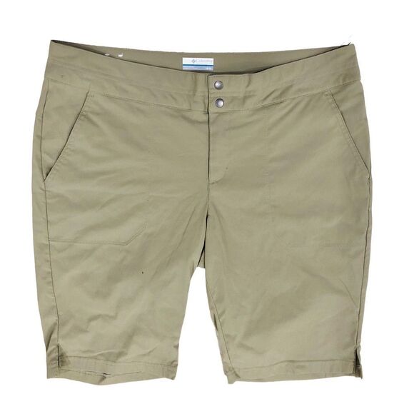 Columbia Omni-Shield Advanced Repellency Tan Women’s Bermuda Shorts Sz  36W - Picture 1 of 10